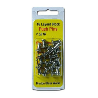 Morton Push Pins (16 ea.) - Stained Glass Supplies