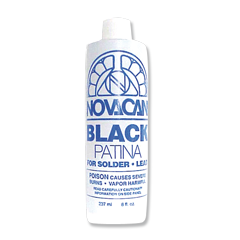 Novacan Black Patina for Solder and Lead (8 oz)