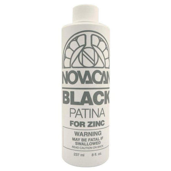 Novacan Black Patina for Zinc (8 oz)