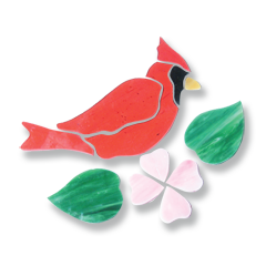 Precut Cardinal Mosaic