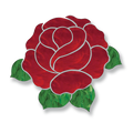 Precut Red Rose Mosaic