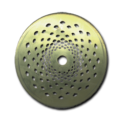 4'' Stamped Brass Vase Cap