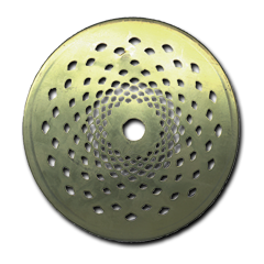 4-1/2" Stamped Brass Vase Cap