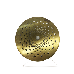 5'' Stamped Brass Vase Cap