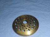 2-1/2" Stamped Brass Vase Cap