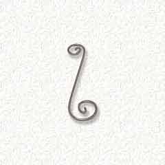 3 1/4'' Curly Q Hanger-Dz.