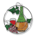 Wine Bottle & Grapes Round Ring Kit