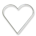Wire Ring, Heart 8"