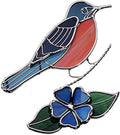 Robin Bird Stained Glass Sun Catcher