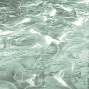 Seafoam Green/White Wispy