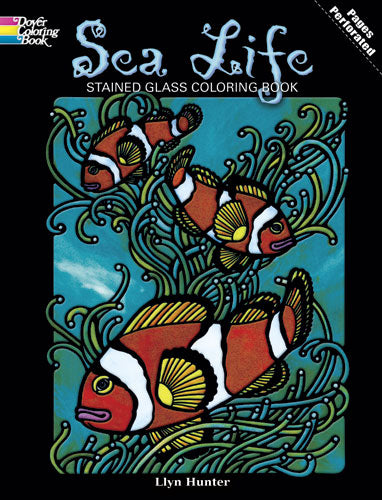 Sea Life Stained Glass Coloring Book