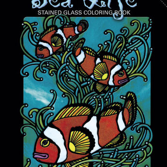Sea Life Stained Glass Coloring Book