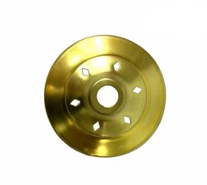 7' Diameter Spun Brass Vase Cap (diamond vented)