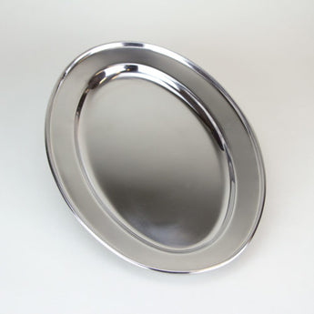 Stainless Steel Oval Tray Mold 8" x 12" x 3/4" High