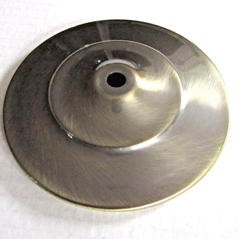 3-3/4" Stamped Brass Vase Cap with Flange