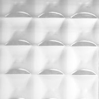 Clear 1/2'' Square Reeded (One Side) 4mm