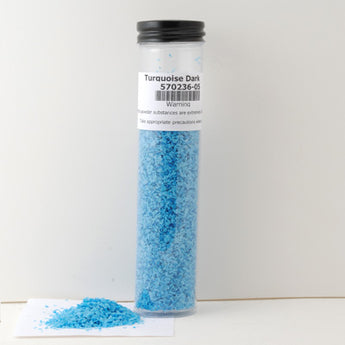 Turquoise Dark Glass Frit, 104 COE, 2 oz pkg