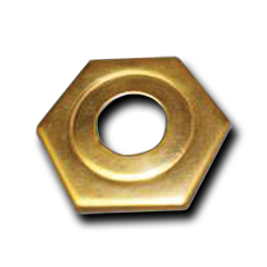 3'' Hex Pendant Cap-Brass