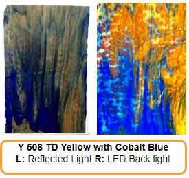 Youghiogheny Yellow with Cobalt Blue True Dichroic