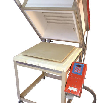 Jen-Ken 26'' Square Pro-Fusion Kiln with 12-Button Controller, 240V, 26"x26"x12"