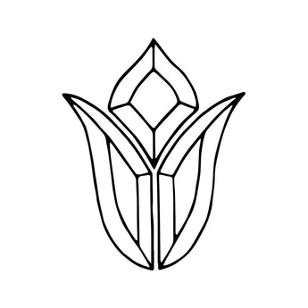 Bevel Cluster - Tulip, 4-7/8x6-1/8in, 3 pieces