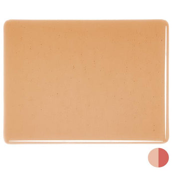 Bullseye Fusible Light Coral Transparent Rainbow Iridescent 90COE