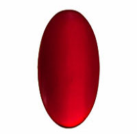 Background Jewel 36x19mm Oval Smooth - Red