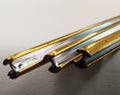1/4" Brass Capped Round H Lead Came 6ft. (43 Strips/45 lb Box)