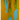 Bullseye Golden Green/Lt Cyan Windows Fusible 90 COE
