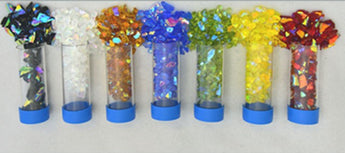 Dichroic Colored Frit Set (7pcs 0.5oz): 96 COE