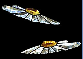 Lazy Daisy Bevel Clusters (pair)