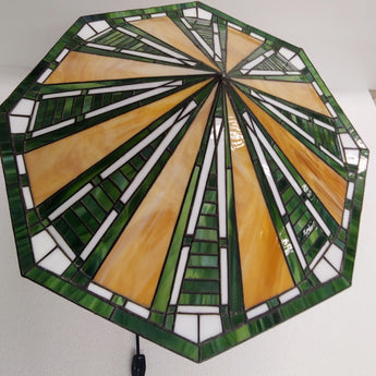 Reproduction Frank Lloyd Wright Dana Table Lamp with Metal Base