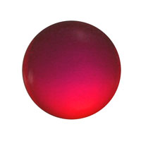 18mm Round Smooth Eye Jewel - Red