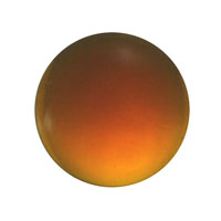 18mm Round Smooth Eye Jewel - Dark Amber