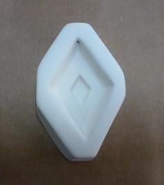 Double Diamond Casting Mold 2"wx3.125"OD; 1.5"x2.25"ID