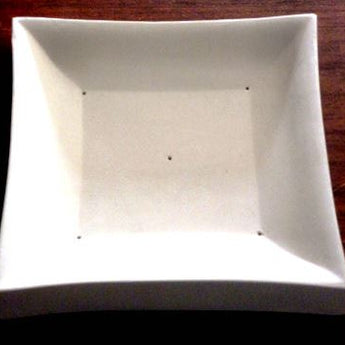Square Plate with angled Rim 6.75"