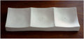 Triple Section Swoop Rectangular Dish 9.75" x 3.25"