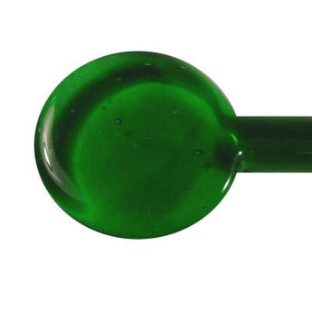 Effetre Green Emerald Light Transparent Glass Rod 5-6mm 104 COE @13" long
