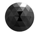 Jewel 30mm Round Faceted - Black