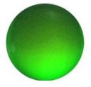 Jewel 25mm Round Smooth - Green