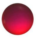 Jewel 25mm Round Smooth - Red