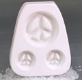 Holey Peace Trio Frit Casting Mold by Creative Paradise