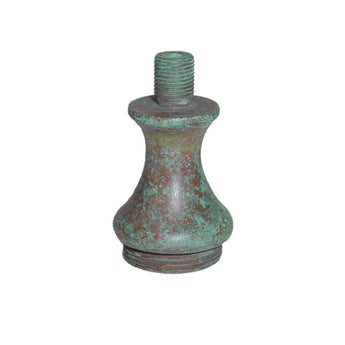 1-1/4" riser w/ Natural Green Patina