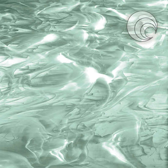 Seafoam Green/White Wispy 96COE