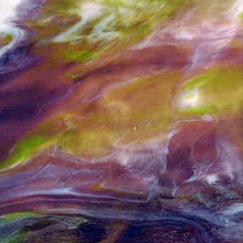 Wissmach Yellow-Green, Purple, White Opal