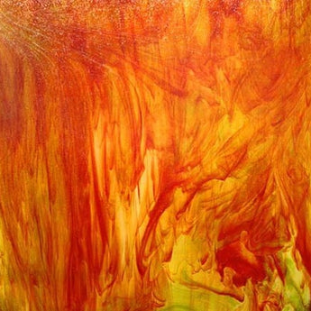 Wissmach Orange/Green/Crystal Streaky