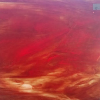 Wissmach Copper Red Swirled with Light Opal/Crystal Wisspy